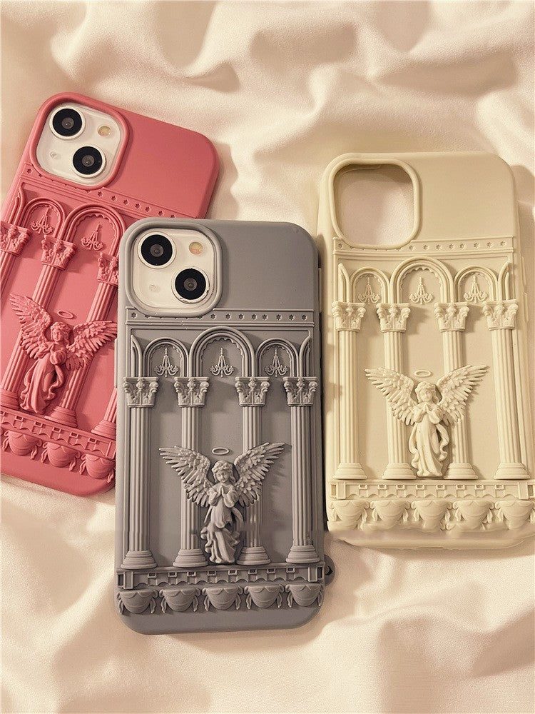 Creative Three-dimensional Cartoon Angel Silicone Phone Case - Bellarte Enchanté Creative Three-dimensional Cartoon Angel Silicone Phone Case